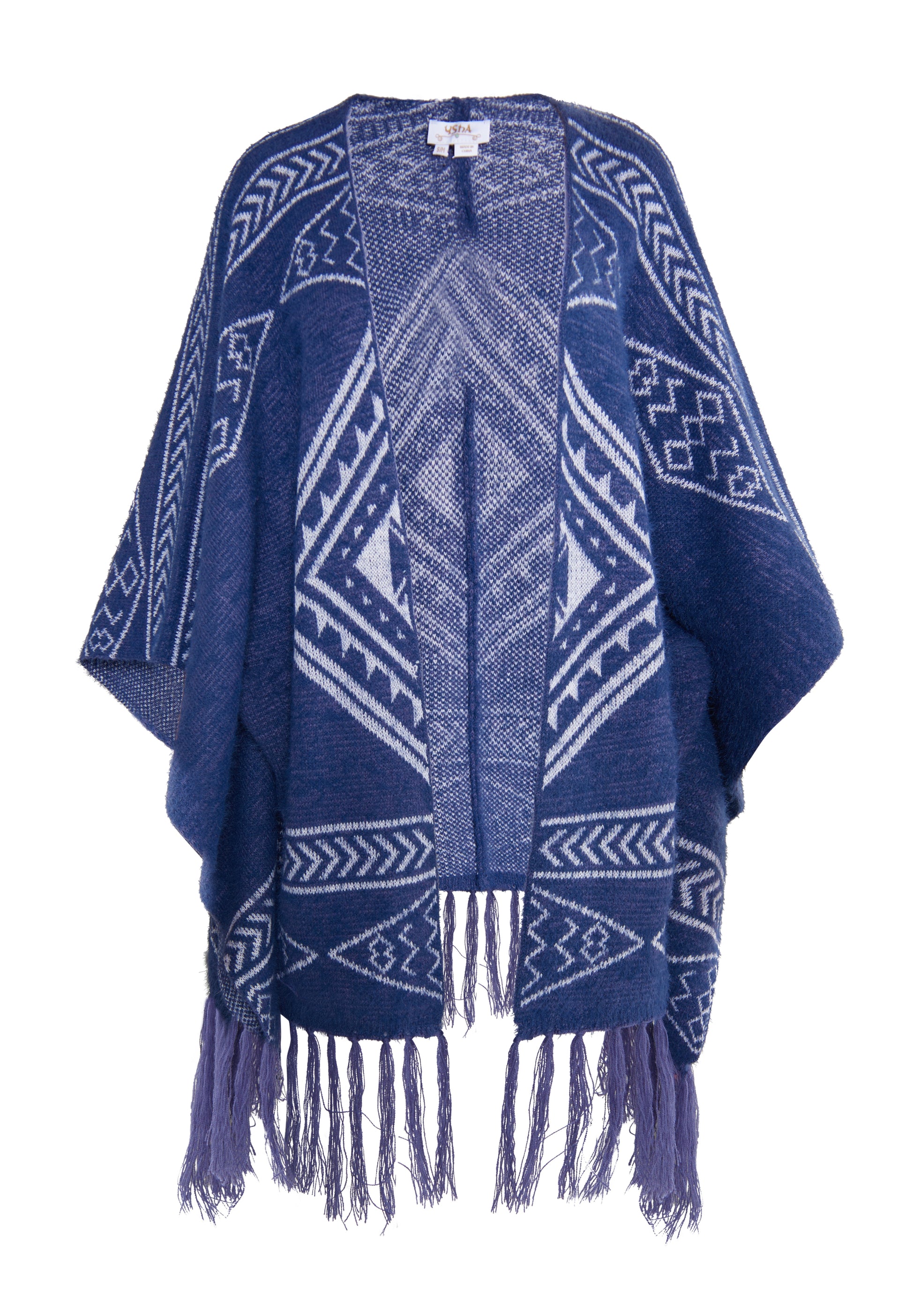 usha FESTIVAL Women's Knit Poncho