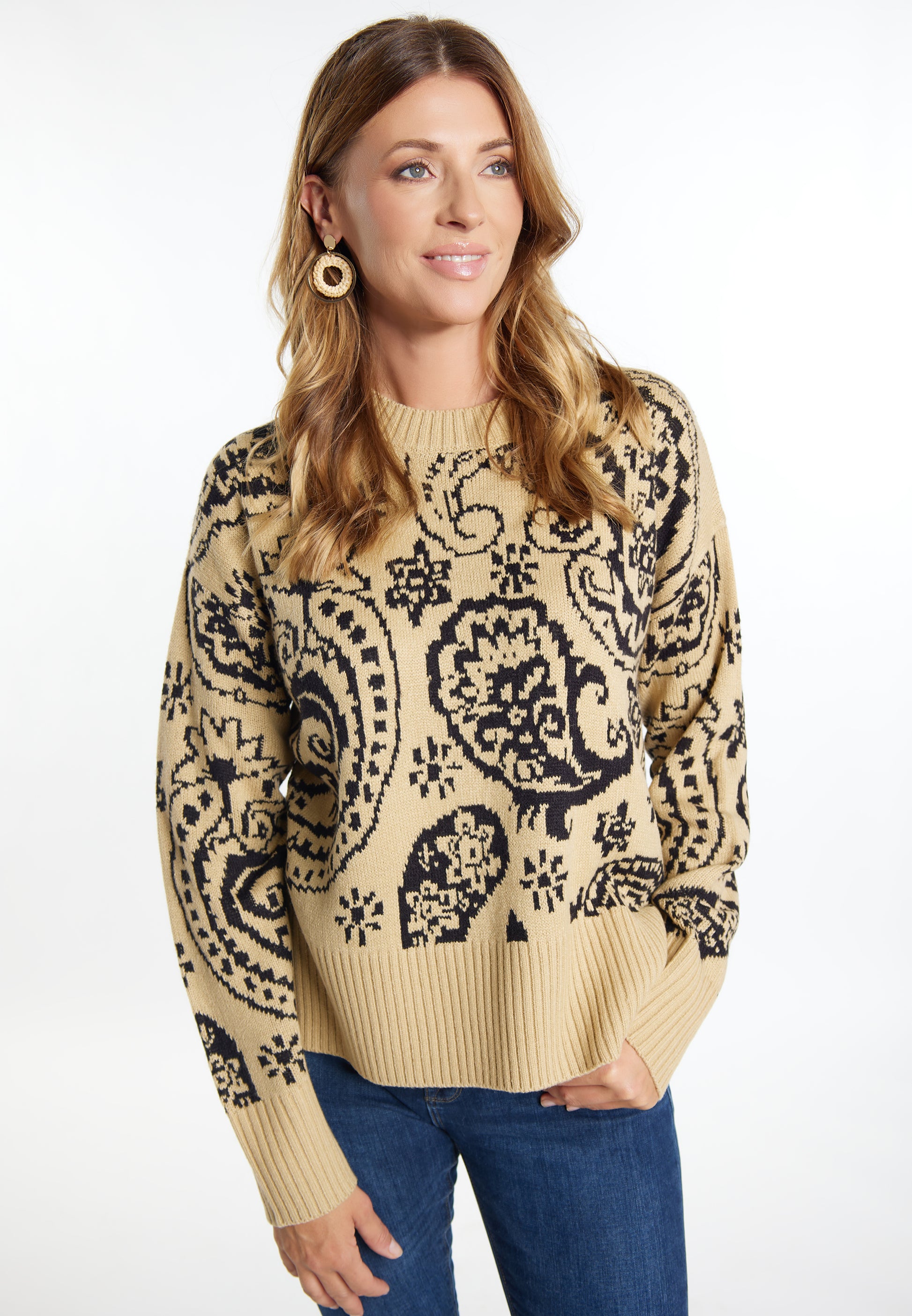 usha FESTIVAL Women's Knit Sweater