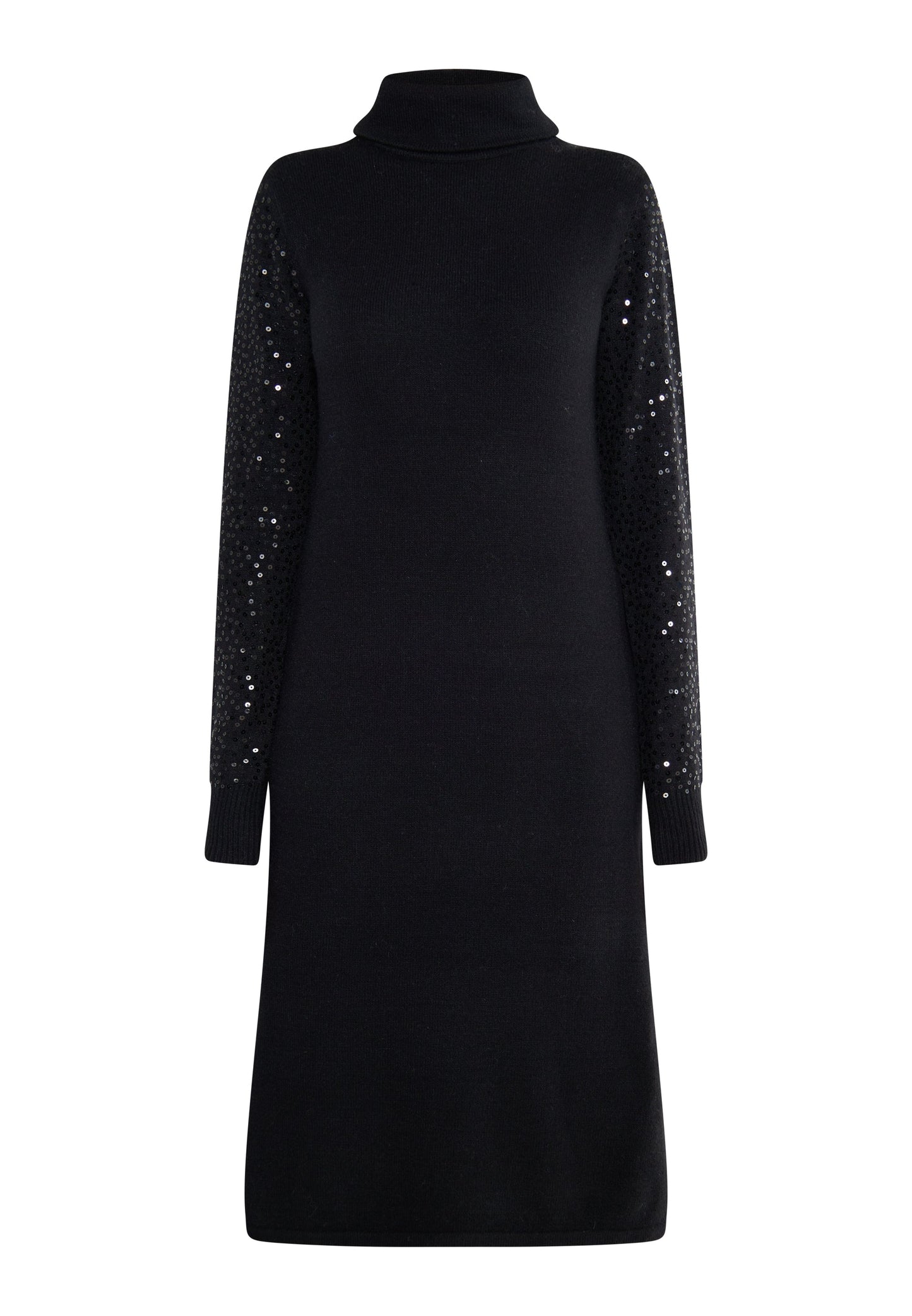 Usha black label Women's Knitted Dress With Sequins