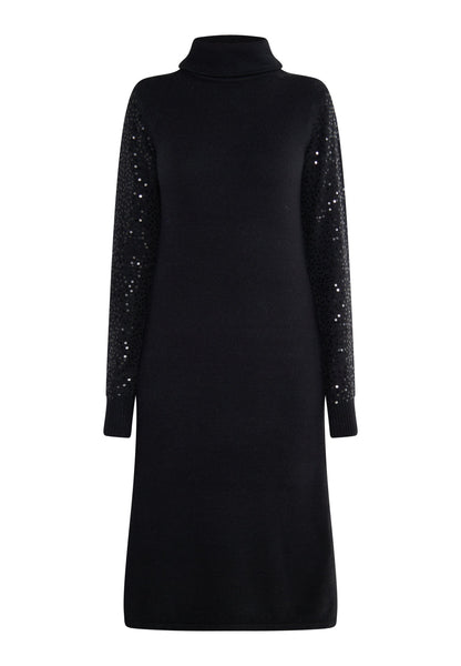 Usha black label Women's Knitted Dress With Sequins
