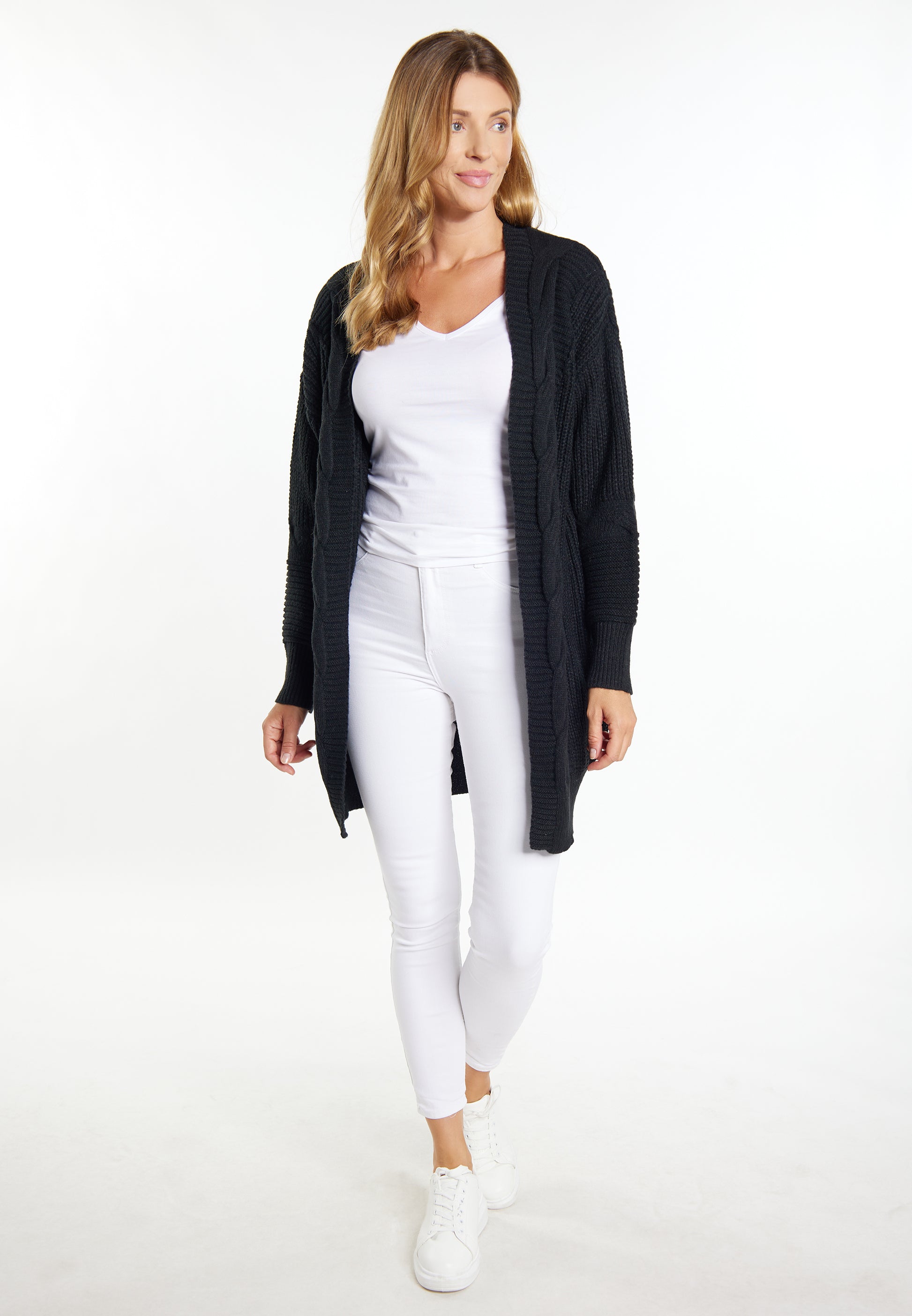 usha WHITE LABEL Damen langer Cardigan