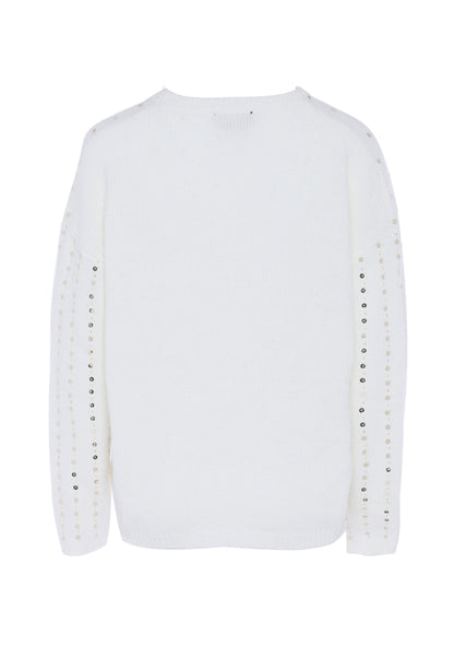 Faina Women's Knitted Sweater With Sequins