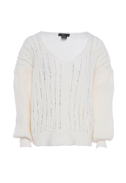 Faina Women's Knitted Sweater With Sequins