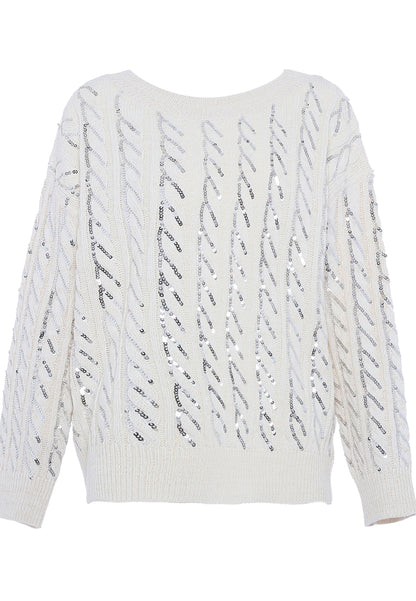 Faina Women's Knitted Sweater With Sequins