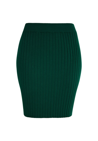 Faina Women's Skirt With A Ribbed Knit Look