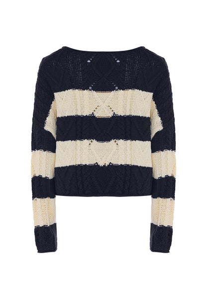 Dreimaster vintage Women's Sweater With Stripes