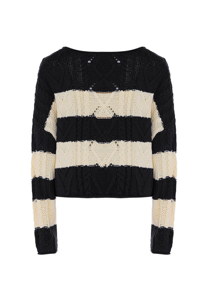 Dreimaster vintage Women's Sweater With Stripes