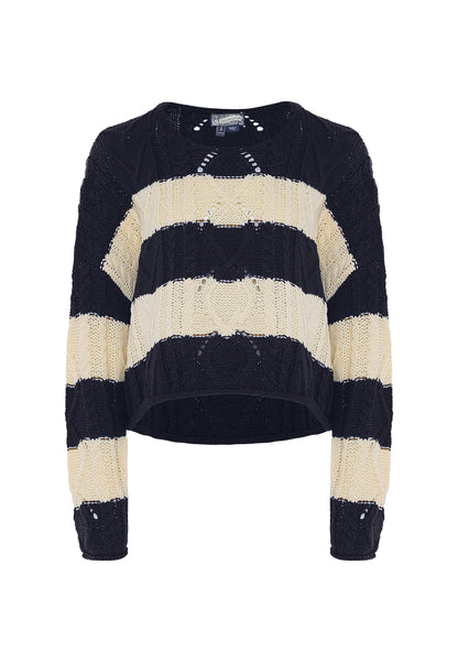 Dreimaster vintage Women's Sweater With Stripes