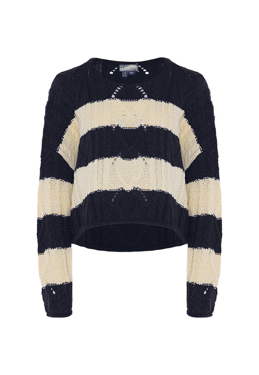 Dreimaster vintage Women's Sweater With Stripes