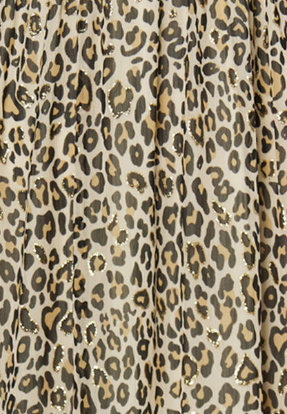 faina Women's Maxi Dress With Leopard Print