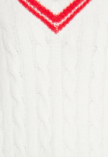 DreiMaster Maritim Kobiety sweter dziany + zestaw torba na zakupy