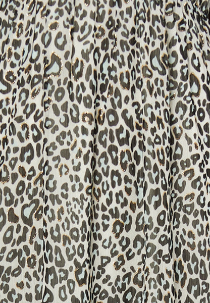 faina Women's Maxi Dress With Leopard Print