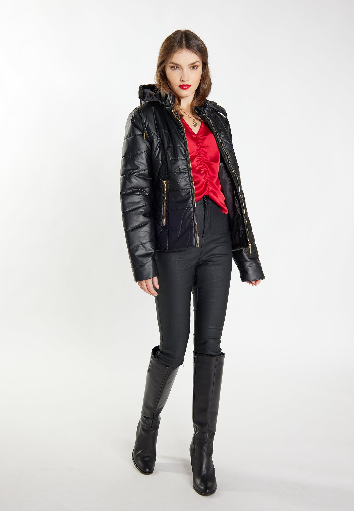 faina Kurtka pikowana dla Kobiety Ghtweight