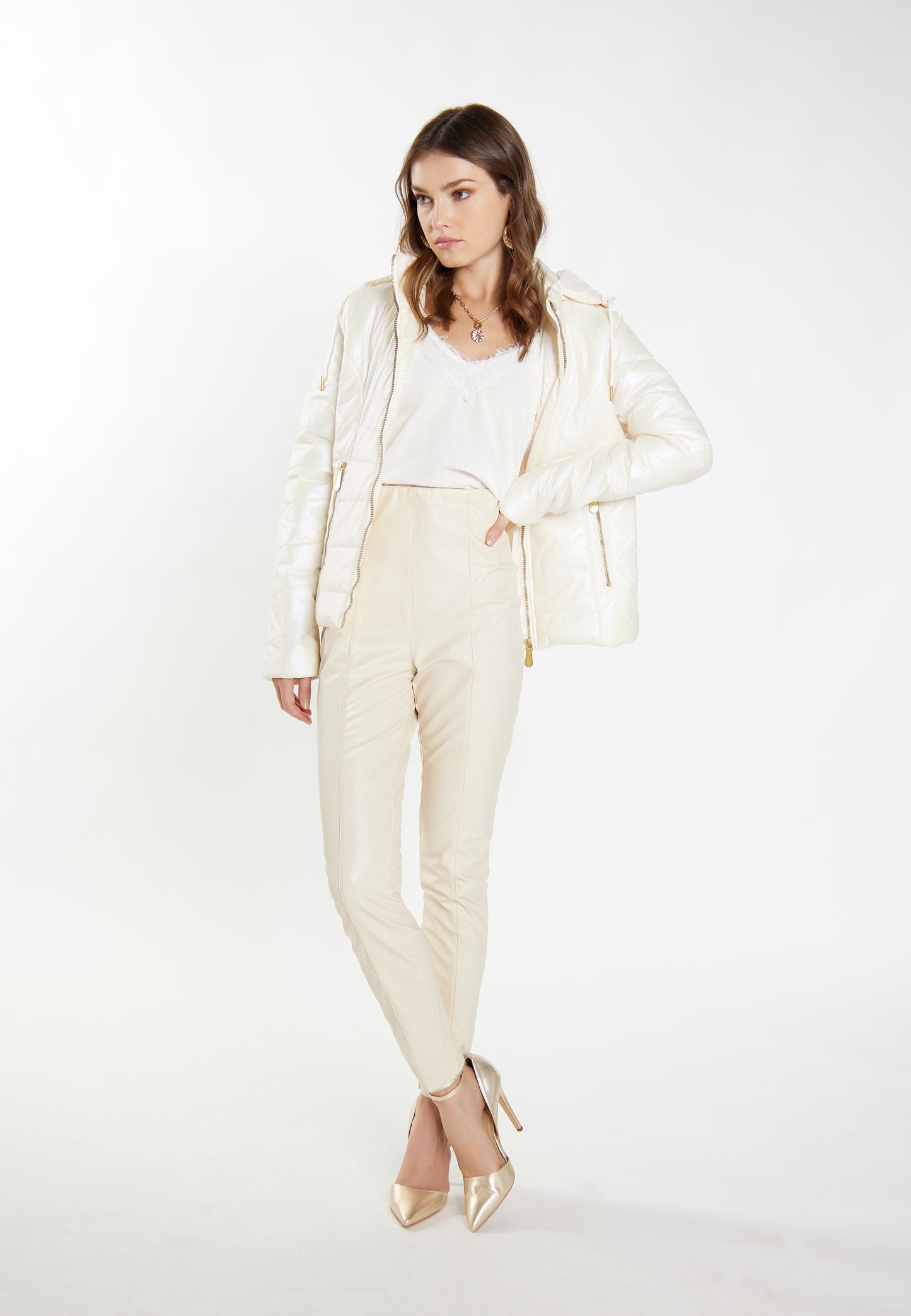 faina Kurtka pikowana dla Kobiety Ghtweight