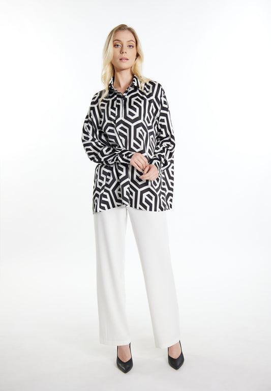 DreiMaster Klassik Kobiety koszula damska + zestaw torba na zakupy