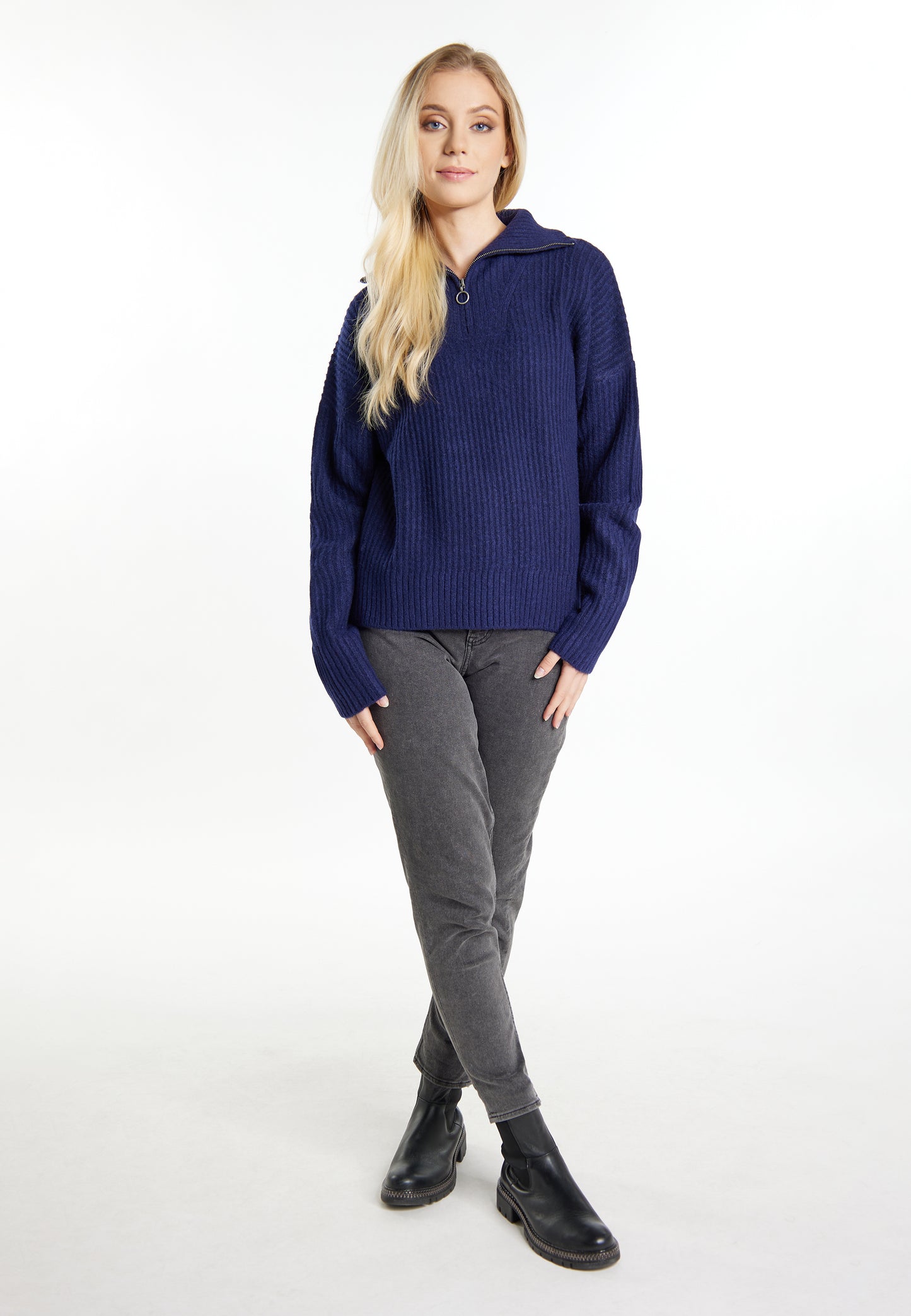 DreiMaster Vintage Damen Rippenstrick Troyer