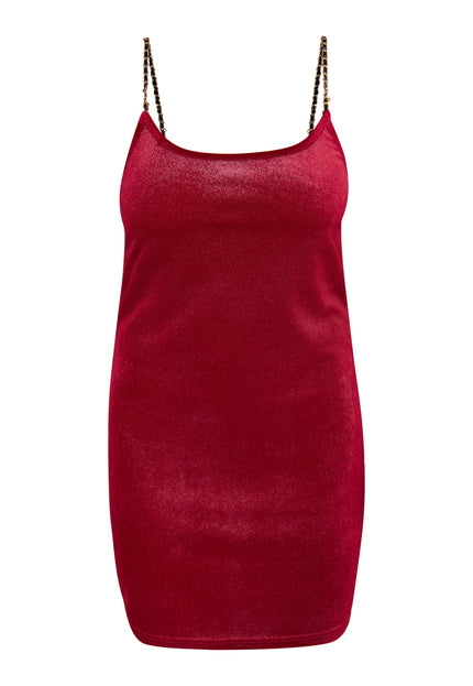 Faina Women's Glittery Mini Velvet Dress