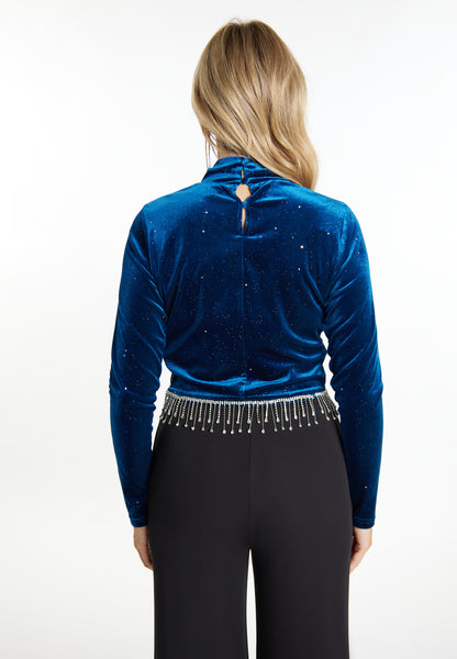 faina Women's Itter Shirt Made Of Stretch Velvet