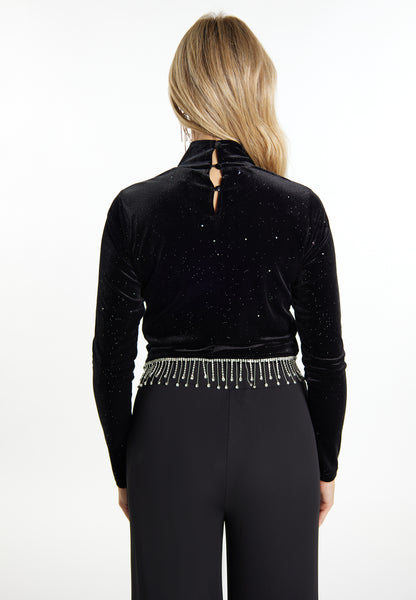 faina Women's Itter Shirt Made Of Stretch Velvet