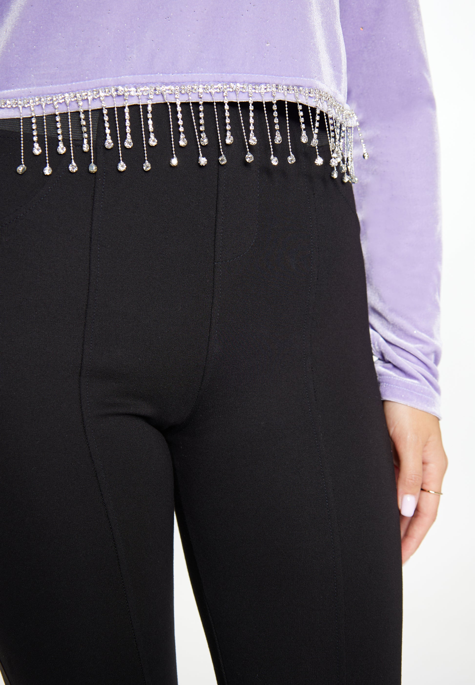 faina Women's Itter Shirt Made Of Stretch Velvet