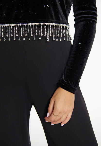 faina Women's Itter Shirt Made Of Stretch Velvet