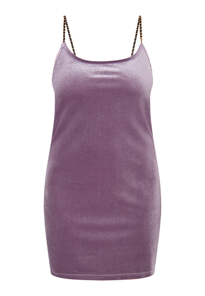 Faina Women's Glittery Mini Velvet Dress