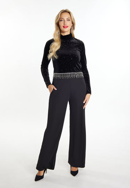 faina Women's Itter Shirt Made Of Stretch Velvet