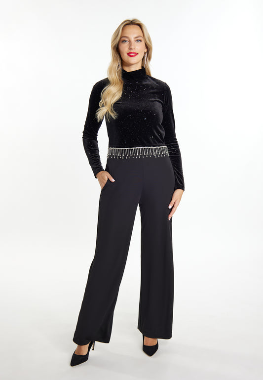 faina Women's Itter Shirt Made Of Stretch Velvet