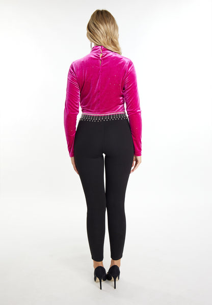 faina Women's Itter Shirt Made Of Stretch Velvet