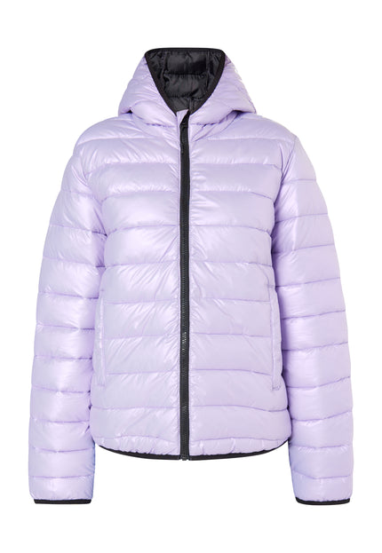 myMo Damen Glänzende Steppjacke