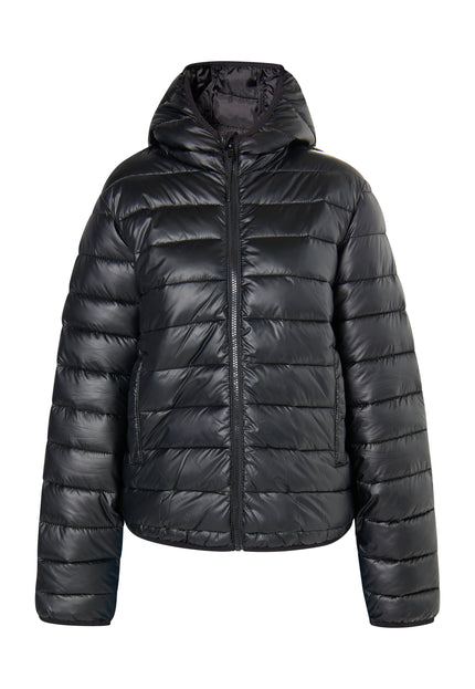 myMo Damen Glänzende Steppjacke