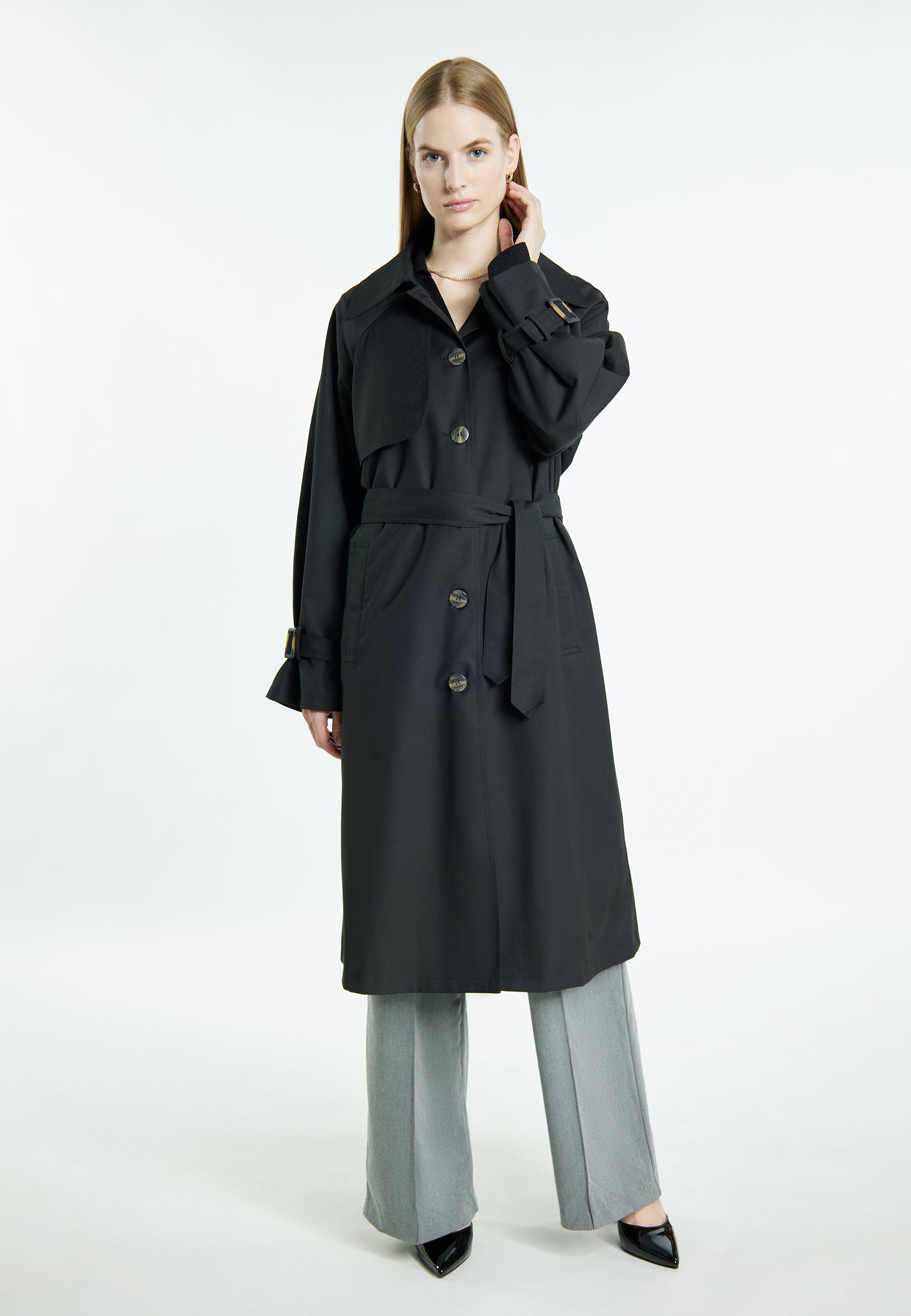 DreiMaster Klassik Damen Trenchcoat