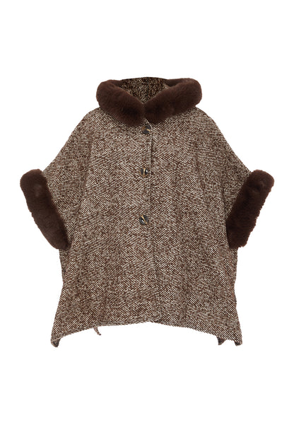 FRAULLY Poncho dla Kobiety