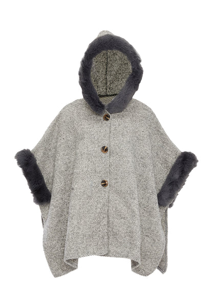 FRAULLY Poncho dla Kobiety