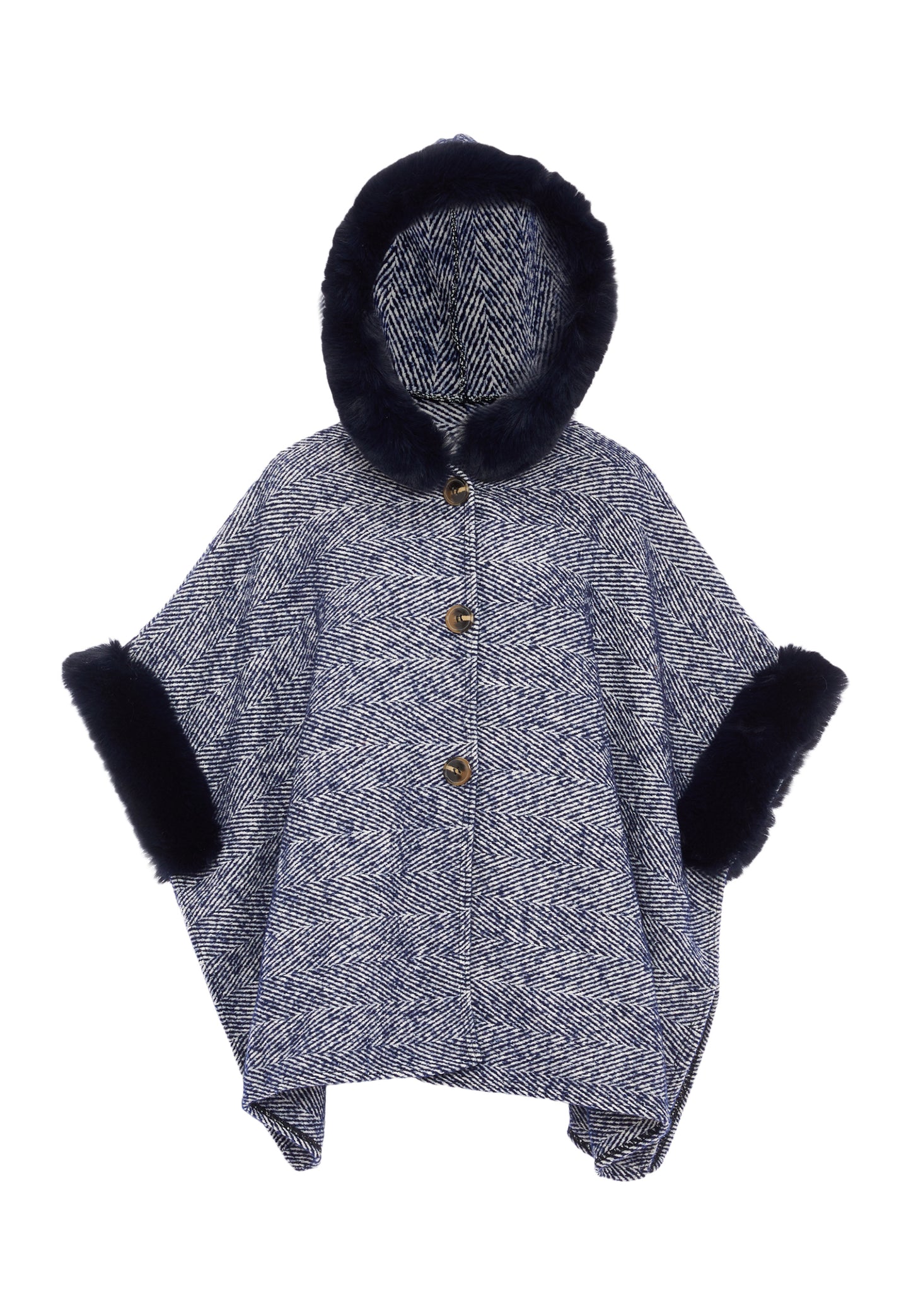 FRAULLY Poncho dla Kobiety