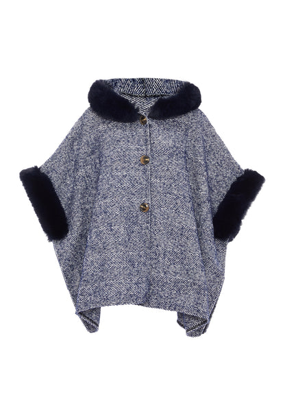 FRAULLY Poncho dla Kobiety