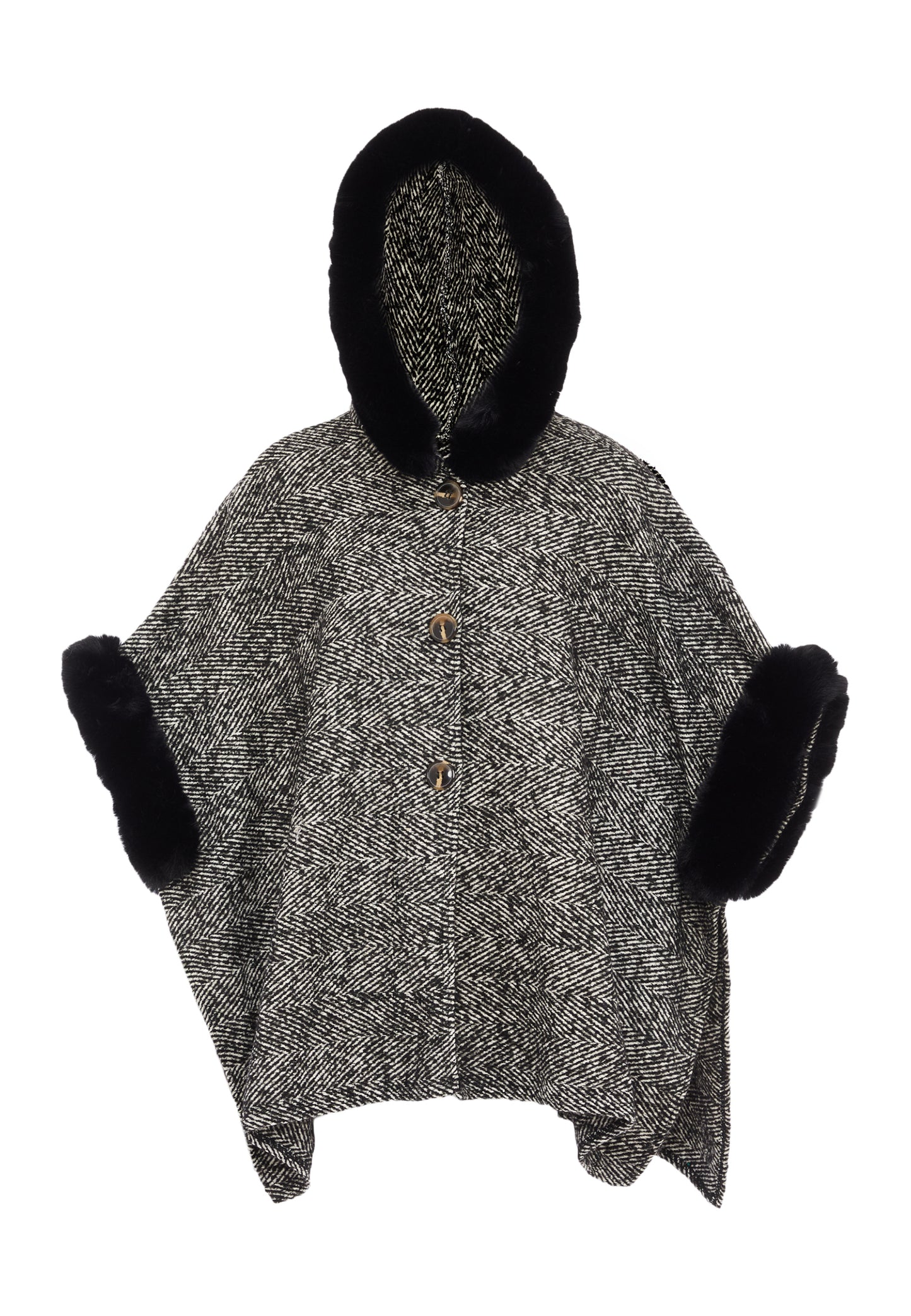 FRAULLY Poncho dla Kobiety