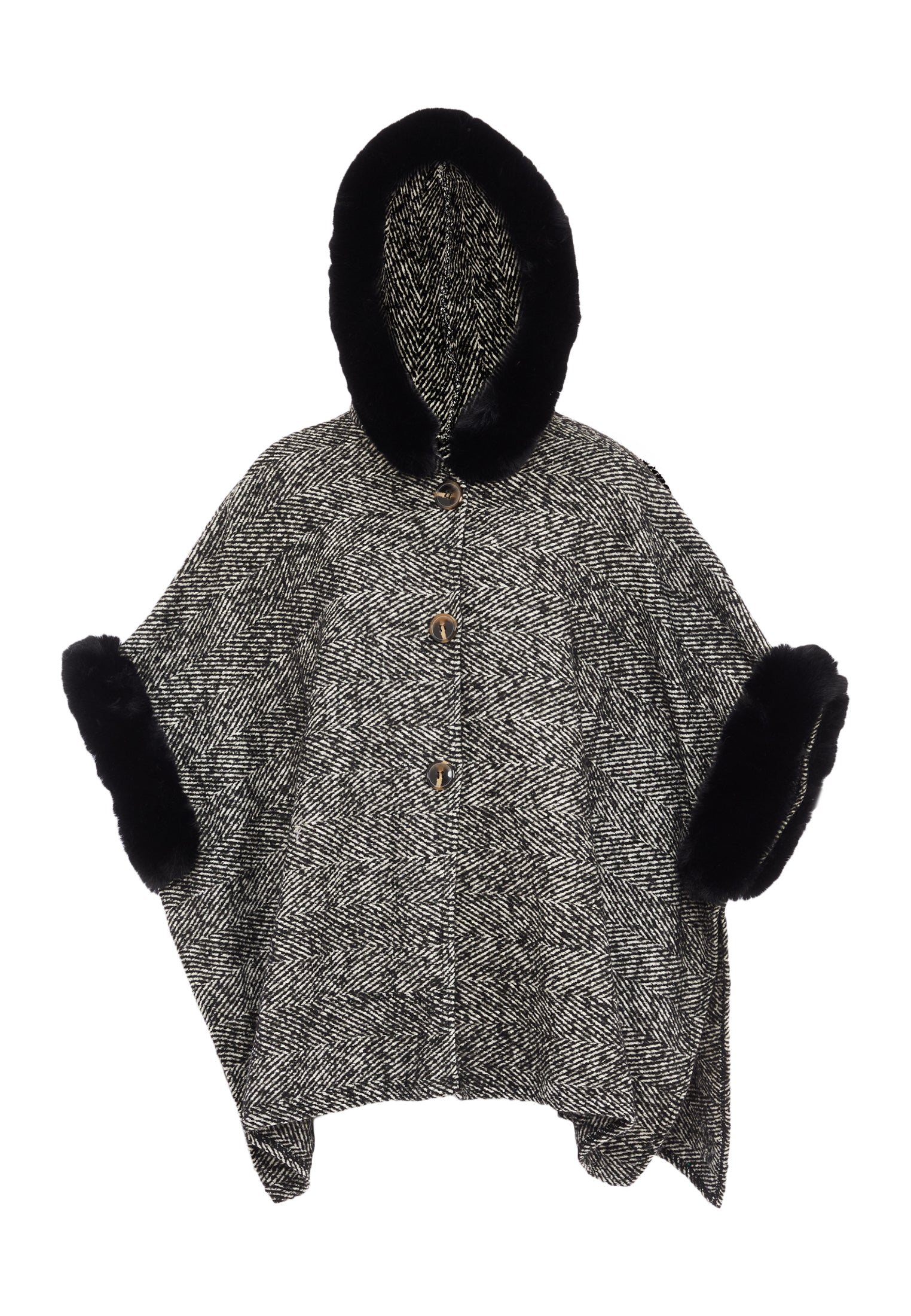 FRAULLY Poncho dla Kobiety