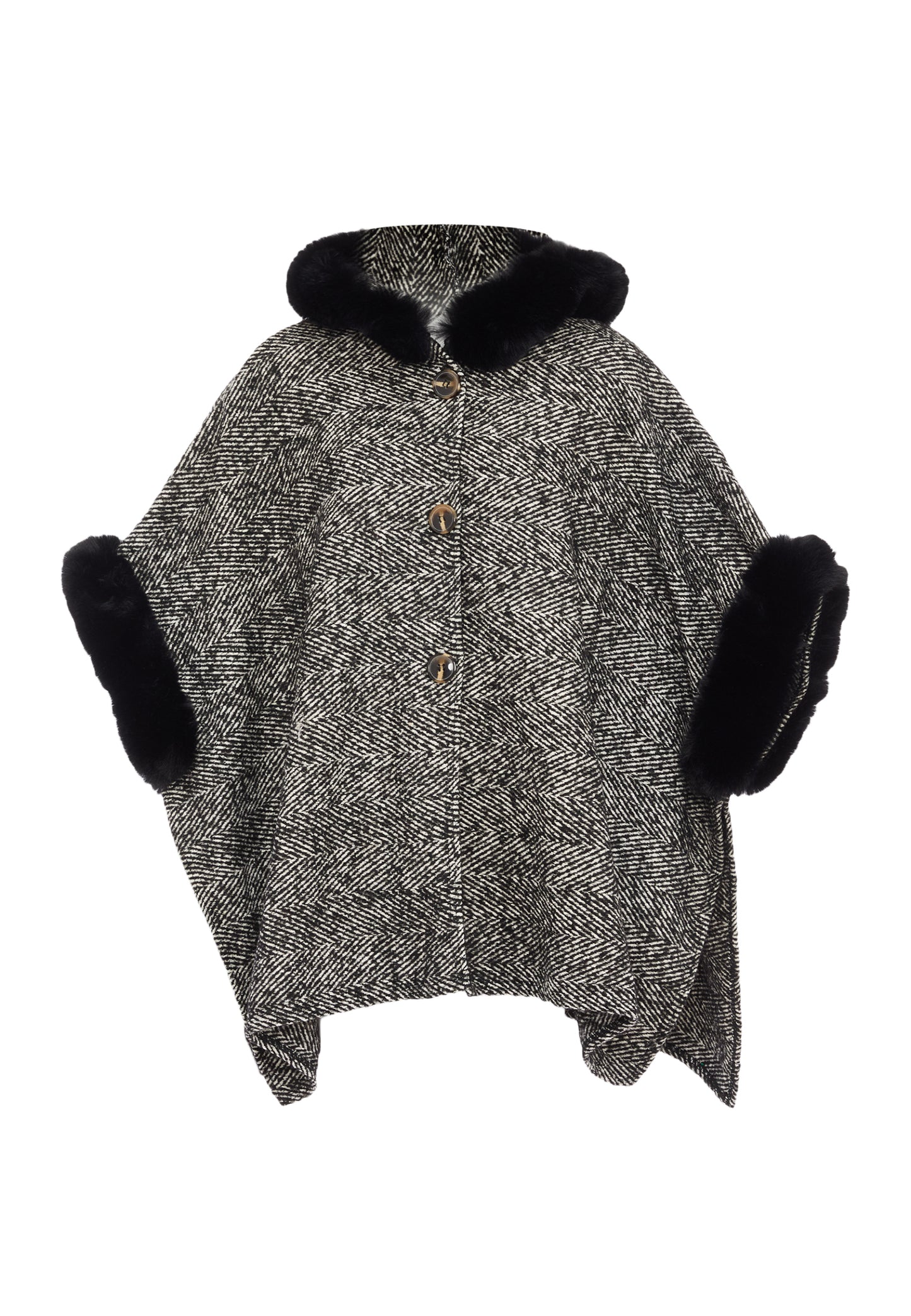 FRAULLY Poncho dla Kobiety