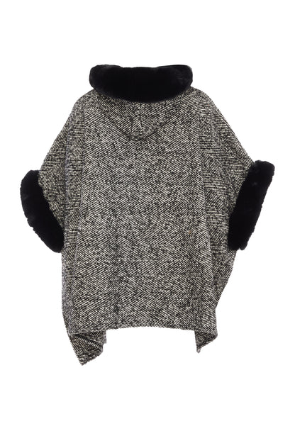 FRAULLY Poncho dla Kobiety