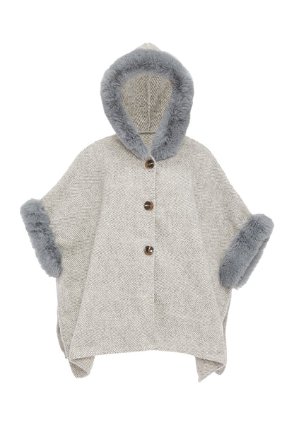 FRAULLY Poncho dla Kobiety