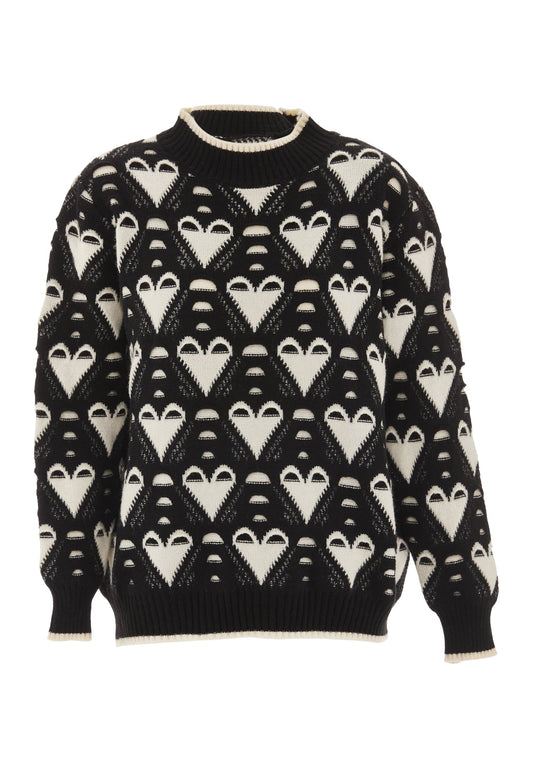 Swirly Women's Knitted Sweater