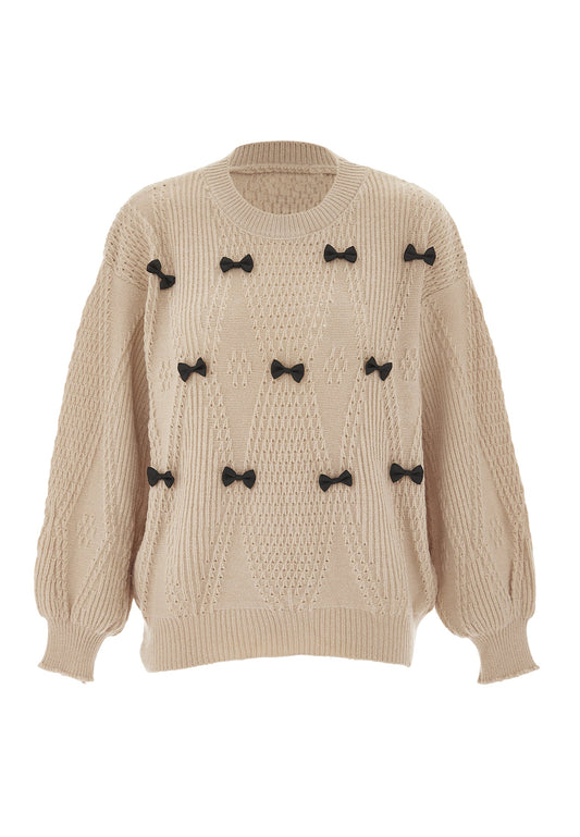 Swirly Women's Knitted Sweater