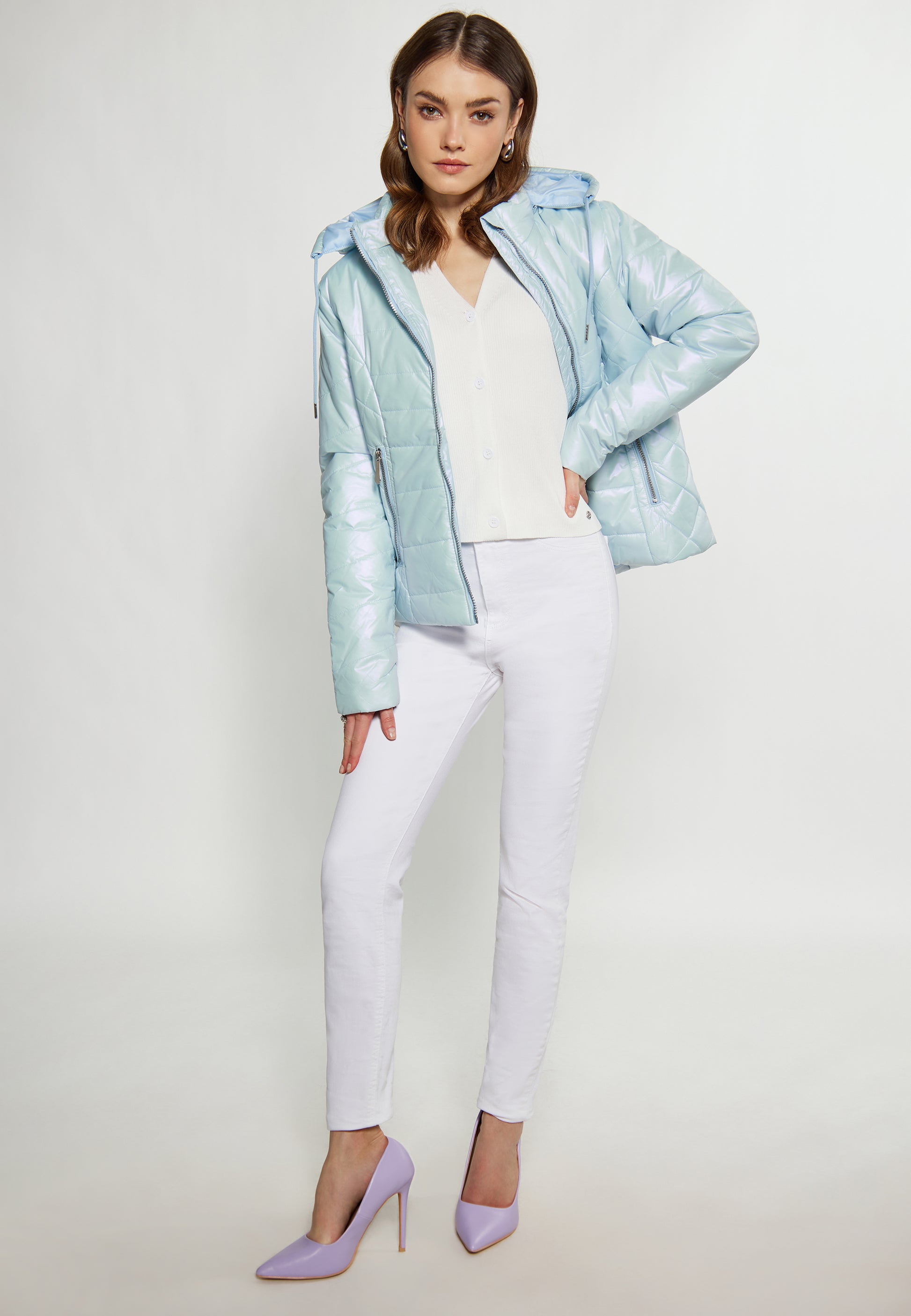 faina Kurtka pikowana dla Kobiety Ghtweight