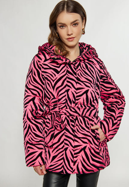 Faina Women's Zebra Print Quilted Jacket