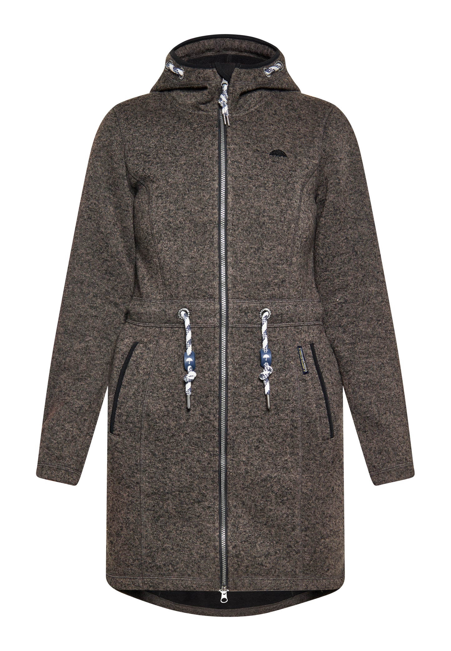 Schmuddelwedda Damen Strick-Fleece-Mantel