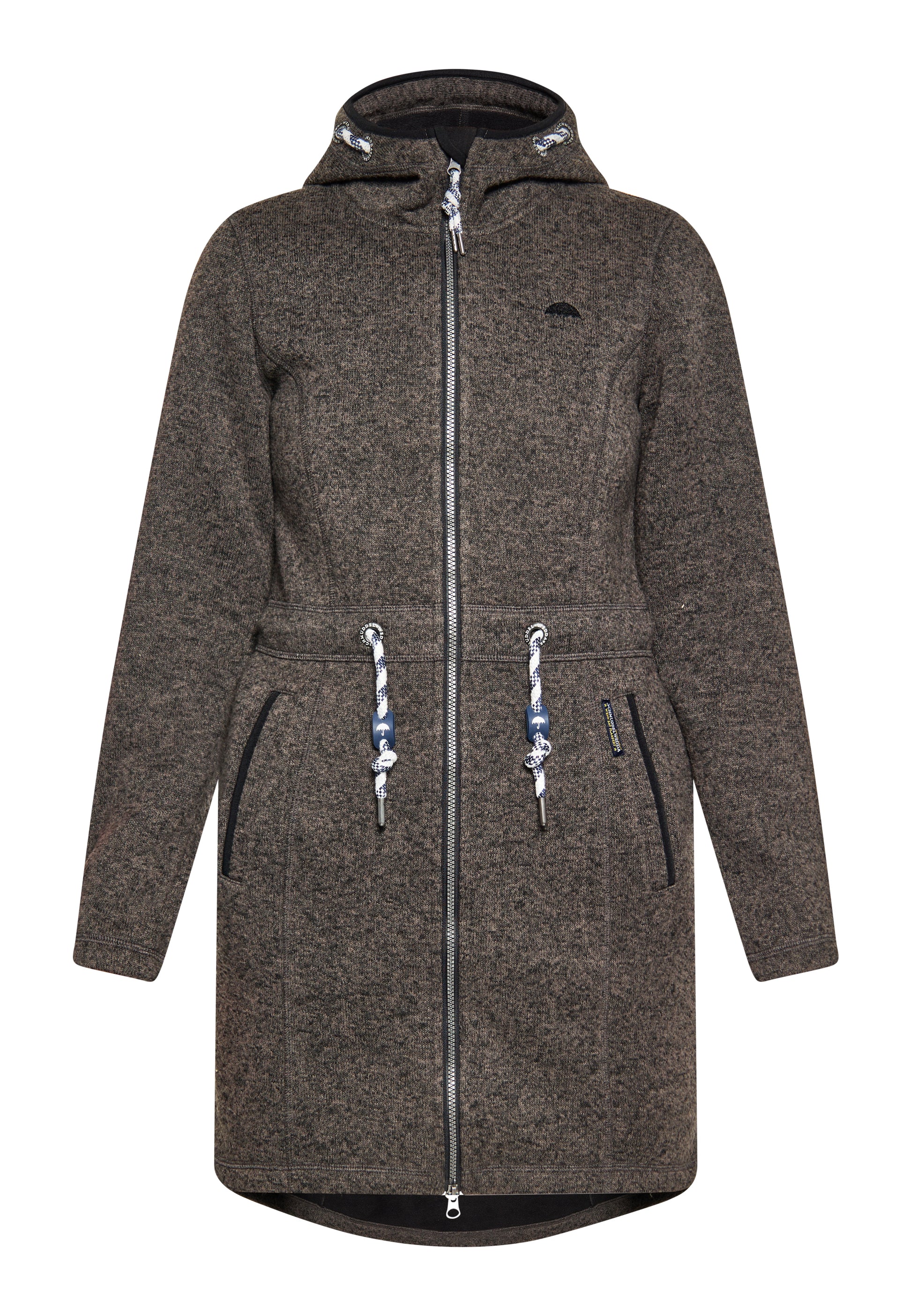 Schmuddelwedda Damen Strick-Fleece-Mantel