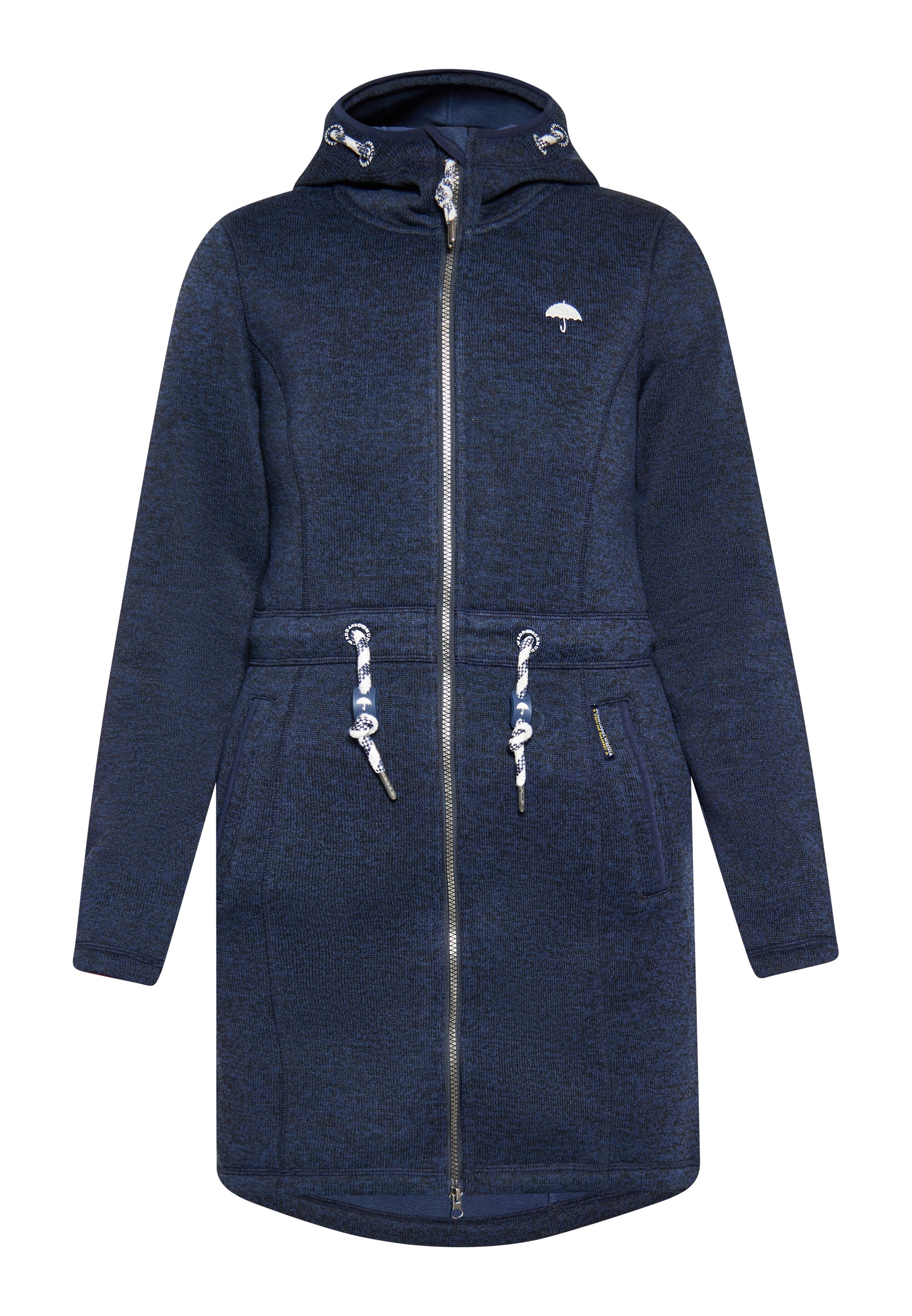 Schmuddelwedda Damen Strick-Fleece-Mantel