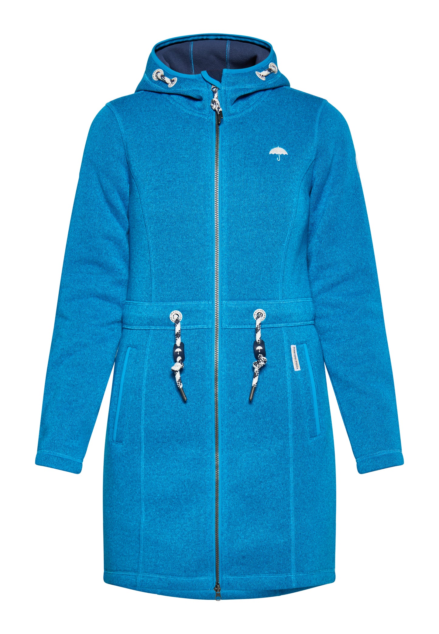 Schmuddelwedda Damen Strick-Fleece-Mantel