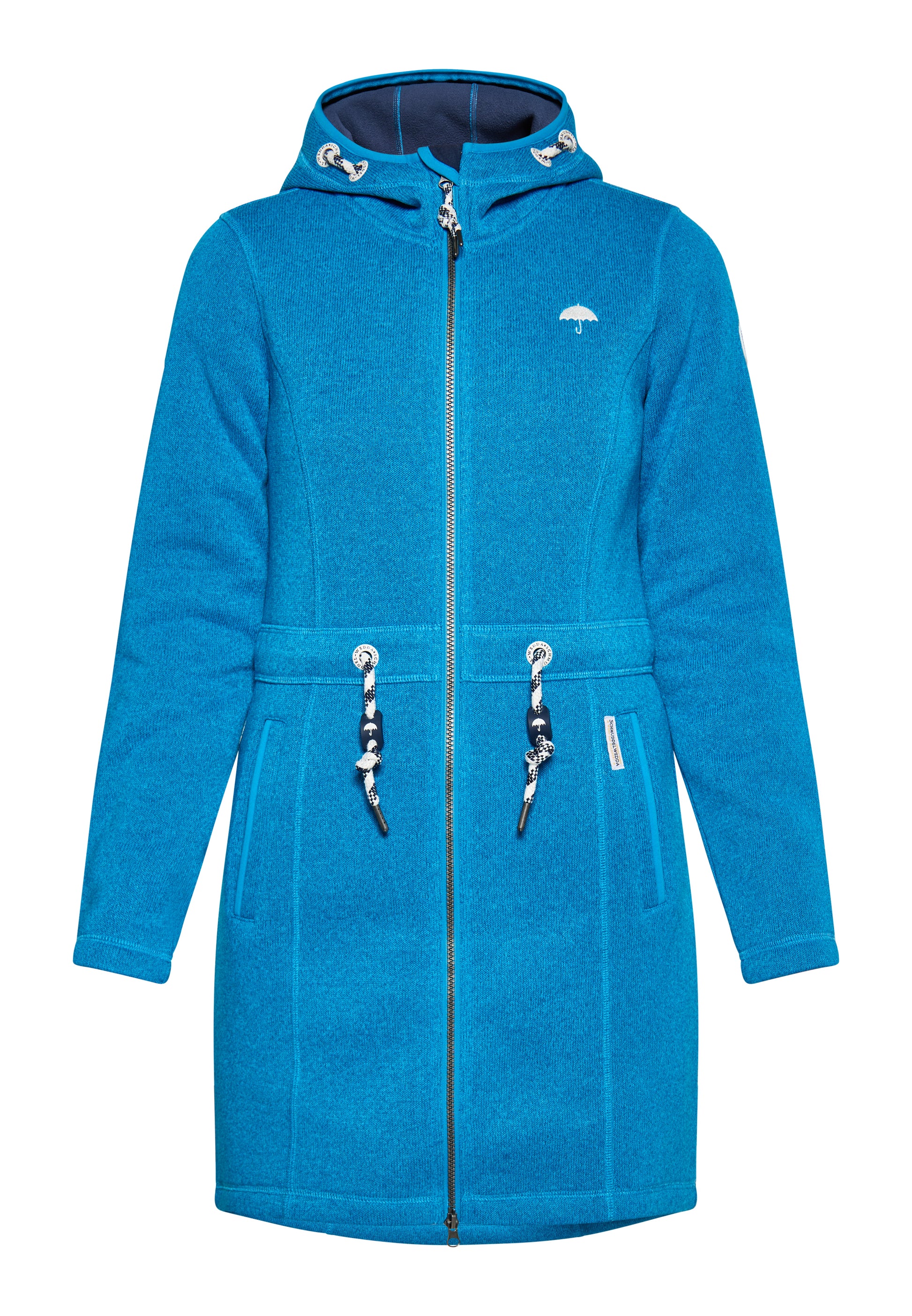 Schmuddelwedda Damen Strick-Fleece-Mantel